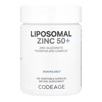 Дієтична добавка Codeage Liposomal Zinc 50, цинк-глюконат 50 мг, 100 капсул