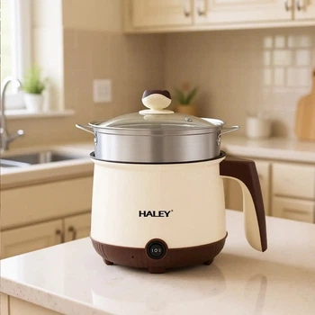 Мини-электрокастрюля HALEY HY-503 — компактная многофункциональная электрическая кастрюля для приготовления пищи (08491)