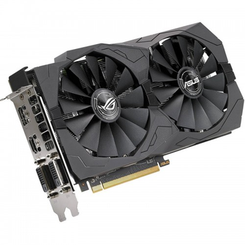 Видеокарта Asus Radeon Pci-Ex Rx 570 Rog Strix 4Gb 256Bit Gddr5 (1244/7000) (2 X Dvi, Hdmi, Displayport) (Rog-Strix-Rx570-4G-Gaming)