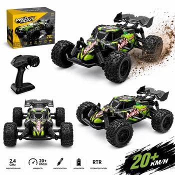 Радиоуправляемая машинка багги 4WD 20 км/ч - мощная машинка на пульте, полный привод