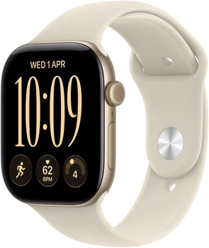 Смарт-часы Apple Watch Series 12 GPS 42mm Light Gold Aluminium Case with Sand Sport Band - S/M (MJED4RK/A)