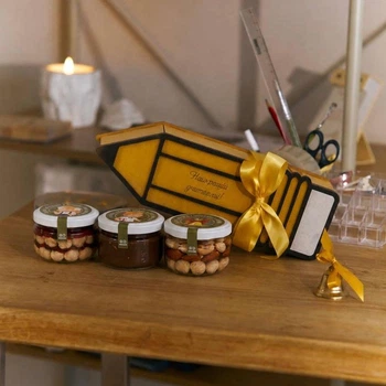 Подарунок класному керівнику “Олівець” HoneyTime на день вчителя, у школу, директору, випускний (12372)