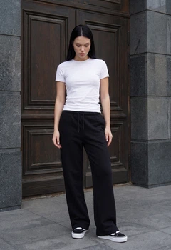 Женские леггинсы Staff черные на флисе спортивные Staff pat black fleece XS (403311)
