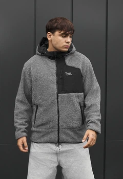 Мужская Демисезонная Куртка Стаф Серая С Логотипом Меховая Staff Kla Logo Gray XL (404260)