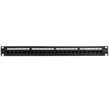 Патч-панель з організатором UTP CAT5e 24 порта 1U 19"