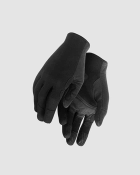 Перчатки демисезонные ASSOS Trail FF Gloves Black Series с закрытыми пальцами черные S
