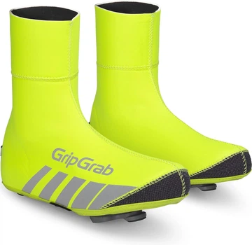 Велобахилы неопрновые зимние GripGrab RaceThermo Neoprene Winter неоновый желтый XL (EU 44-45)