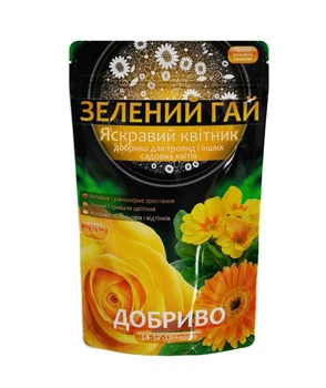 Минеральное удобрение Зеленый гай "Яркий цветник" для роз и садовых цветов гранулированное 0.5 кг