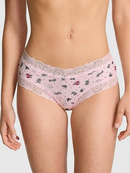Трусики хіпстери жіночі бавовняні Victoria's Secret 27114234 XS Рожеві (265143816190)