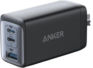 Сетевое зарядное устройство Anker 65W GaN USB-C PD + кабель USB-C Black (A2667)