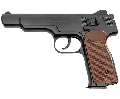 Пневматичний пістолет Borner APS-S 4.5мм — полімерна копія легендарного Стечкіна