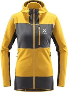 Кофта Haglofs L.I.M Mid Fast Hood Women M жовтий, сірий