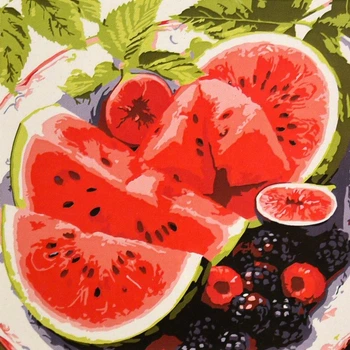 Картина по номерам STRATEG Вкус лета, 20x20 см (HH8058)