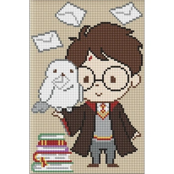 Алмазная мозаика по номерам Идейка WB Harry Potter. Письма для Гарри, без подрамника, 20x30 см (AMC20511)