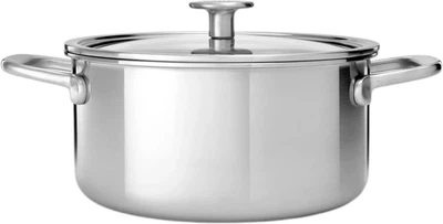 Garnek KitchenAid Multiply Stainless Steel z pokrywką 24 cm 4.9 l (4895156668404)