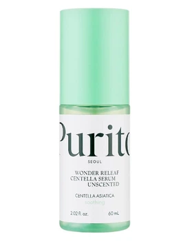 Заспокійлива сироватка з центеллою без ефірних олій Purito SEOUL Wonder Releaf Centella Serum Unscented 60 ml