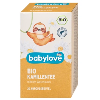 Детский органический ромашковый чай Babylove Bio от 4 месяцев.
