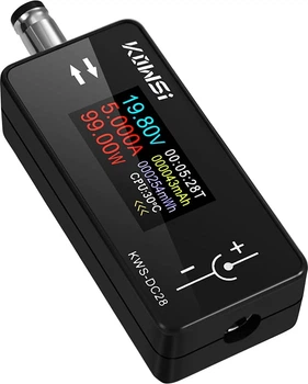 Цифровий тестер навантаження Kowsi KWS-DC28 4-30V 0-12A 360W TFT Display (5.5x2.5/2.1mm) Black (44927)
