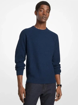 Джемпер чоловічий Michael Kors Wool Blend Crewneck Sweater OF560DUH4X3 M Синій (198912250719)