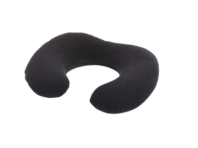 Надувная подушка-подголовник для путешествий Intex Travel Pillow (чёрная, 36×30 см) (68675)