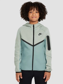 Подростковая толстовка Nike Sportswear Tech Fleece M Бирюзовая HV5867-034