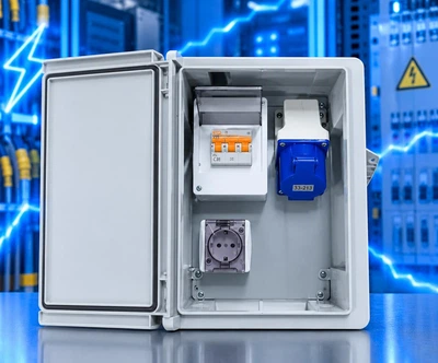 Щит для электромобиля 220 В/32А (Розитка 2P+PE) General Electric 250*350*180 IP65
