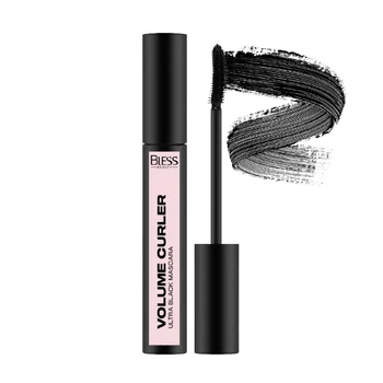 Туш для вій підкручування об'єм та подовження Bless Beauty Volume Curler Чорна, 10 г