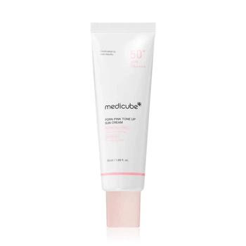 Зволожуючий сонцезахисний крем з SPF50 Medicube PDRN Pink Tone Up Sun Cream SPF50 (50 ml)