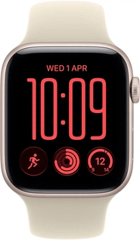 Смарт-часы Apple Watch SE 3 (2026) GPS + Cellular 40mm Starlight Aluminium Case with Sand Sport Band - S/M (MJLC4RK/A)