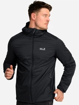 Спортивна вітрівка чоловіча Jack Wolfskin Evertrek Ins Jkt M A66310-6350 M Темно-сіра (4064886758512)