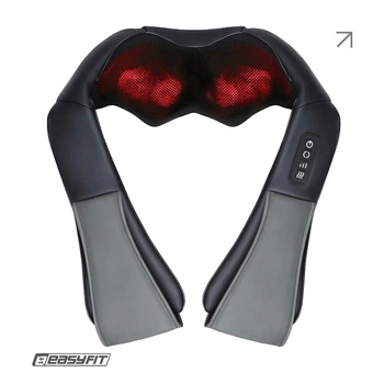 Массажер роликовый EasyFit Shiatsu для шеи и спины (EF-2101)