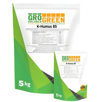 Удобрення GroGreen К-Гумат 85 мінеральне 1 кг для покращення ґрунту