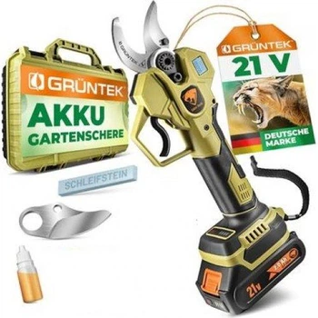 Секатор Gruntek Li-Ion 21V 2Ah обвідний для гілок до 30 мм 295701300