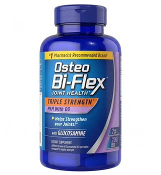Витамины для суставов Osteo Bi-Flex Triple Strength MSM with D3 200 таблеток (Stuff-097)