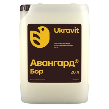 Удобрення Авангард Бор 20 л Ukravit розчинний концентрат 150 г/л бор 65 г/л азот
