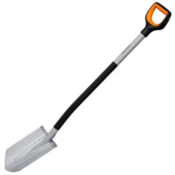 Лопата штикова Fiskars Xact L D-подібна ручка SoftGrip