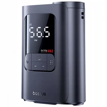 Автомобильний насос (компрессор) на аккумуляторе Baseus GoTrip VA1 Super Mini 80W 5000Mah Синий