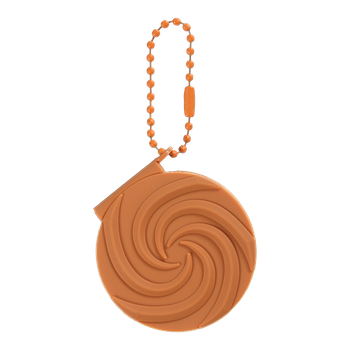 Блокнот-брелок SWEET WHIRL, 50х50мм, 80 арк., нелінований, ароматизована Soft touch обкладинка, KIDS