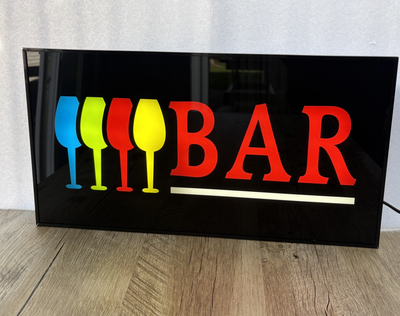 Вивіска BAR LED підсвічуванням