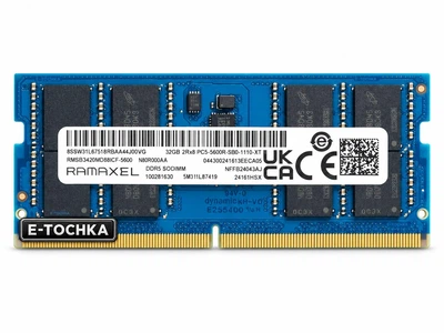 Оперативная память Ramaxel 32GB DDR5 5600MHz SO-DIMM для ноутбука (RMSB3420MD88ICF-5600)
