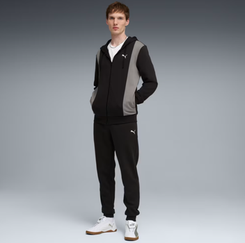 Костюм чоловічий PUMA Hooded Tracksuit Men 69176901 m, чорний/сірий