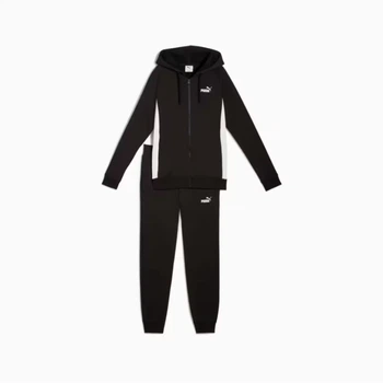 Костюм жіночий PUMA Full-Zip Hooded Sweat Suit 69073801 m, чорний/білий