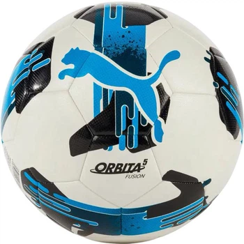 Футбольный мяч Puma Orbita 5 FUSION белый, черный, синий Уни 4 084331-05