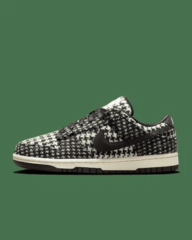 Кроссовки женские Nike Dunk Low Wmns Х Harris Tweed 39 Черно-белый HQ5036-901