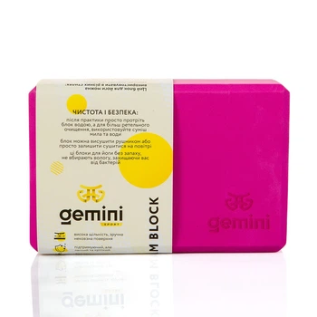 Блок для йоги Gemini Eva Pro Pink GBK-1003 цегла для йоги рожевий