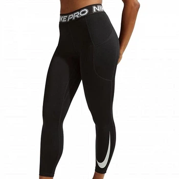 Лосины женские Nike Pro Mid-Rise 7/8 XS Черный IB9142-010
