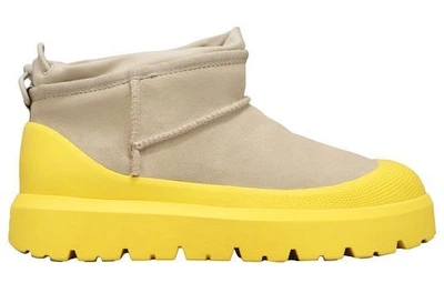 Жіночі уггі Ультра Міні Гібрід жовті Замшеві UGG CI Ultra Mini Weather Hybrid Sand Yellow (39, жовтий)
