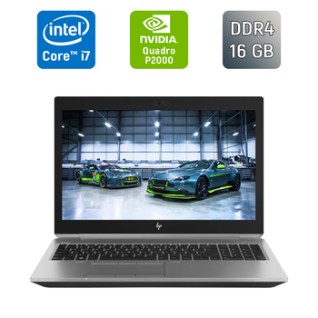 Мобильная рабочая станция Б-класс HP zBook 15 G5 / 15.6" (1920x1080) IPS / Intel Core i7-8850H (6 (12) ядра по 2.6 - 4.3 GHz) / 16 GB DDR4 / 256 GB SSD / nVidia Quadro P2000, 4 GB GDDR5, 128-bit / WebCam / TouchID / Windows 10 б/у