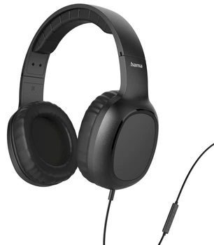 Провідні накладні навушники Hama OnEar Stereo USB Type-C Чорні (4047443545145)