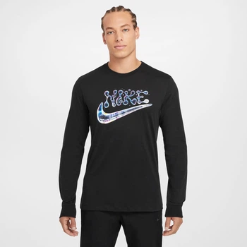 Лонгслив мужской Nike Ls Silicone Graphic Tee M Черный HJ3299-010
